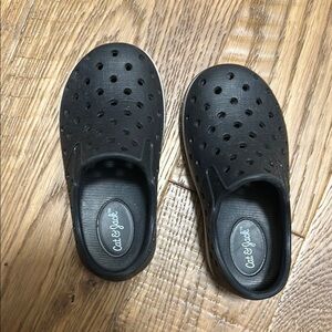 Cat & Jack Black Perforated Slip-On Shoes